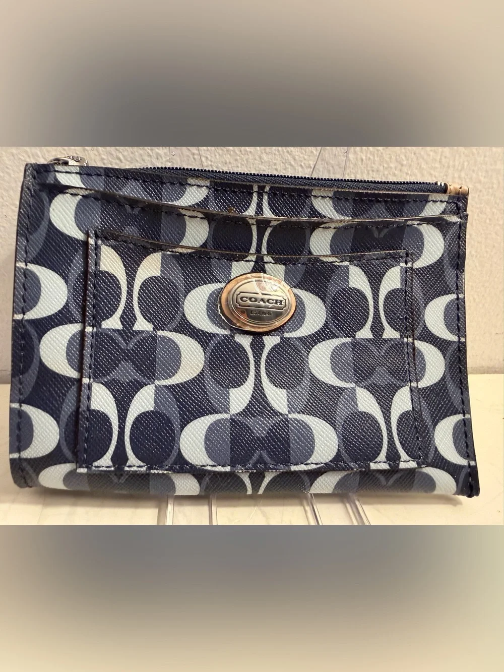 Coach Peyton Dream C in shades of blue.